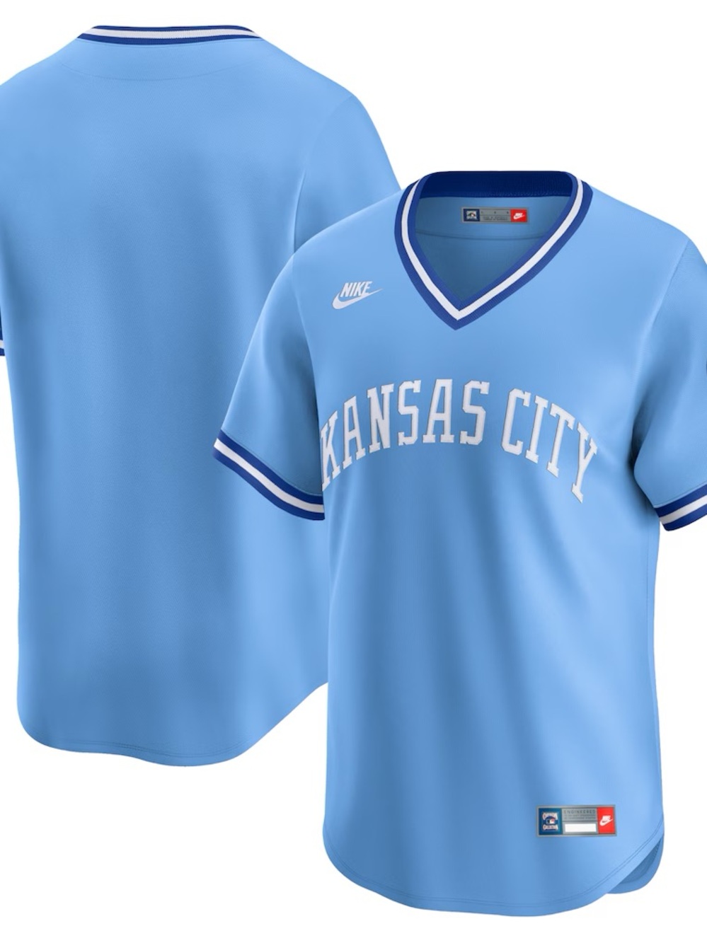 NIKE /// Kansas City Royals Cooperstown Collection Limited Jersey - Light Blue